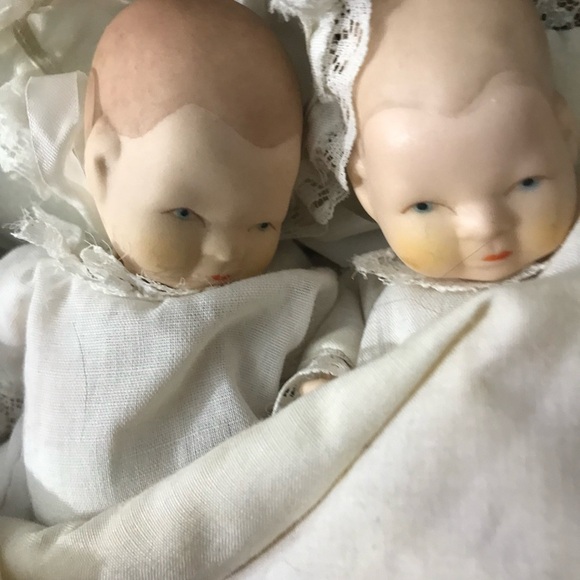 Vintage Lot of 5 R.O.C.  Babies Baby figurine Doll Porcelain Set Collectors - Picture 9 of 16